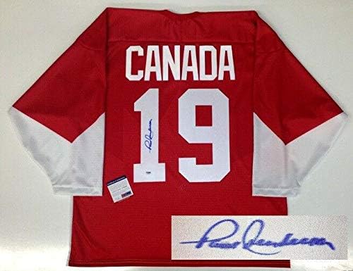 Paul Henderson potpisao timu Kanada 1972 dres PSA / DNA certificirani COA - AUTOGREMENT NHL dresovi