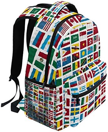 Svjetski ruksaci za zastave Travel Laptop Daypack školske torbe za tinejdžerske muškarce žene