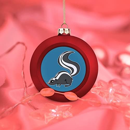 Nevaljala Skunk Božić kugle Ornament Shatterproof za čari Božić stablo Hanging ukras