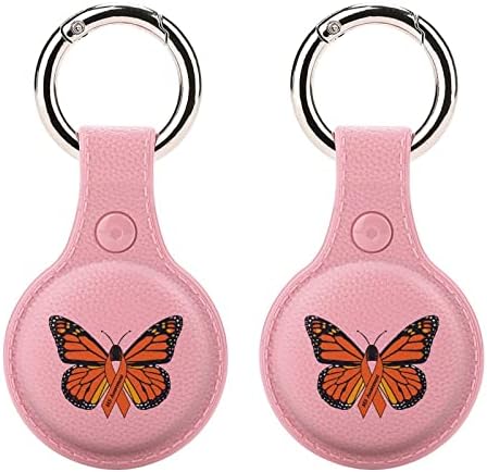 MS Multiple Sclerosis Awareness Butterfly TPU Airtag Case Durable anti-Lost anti-Scratch Holder