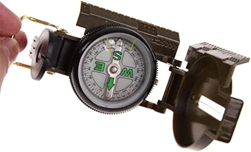 Eyearn Prijenosni sklopivi objektiv Kompas modni multifunkcijski vanjski objektiv Kompas za kompas