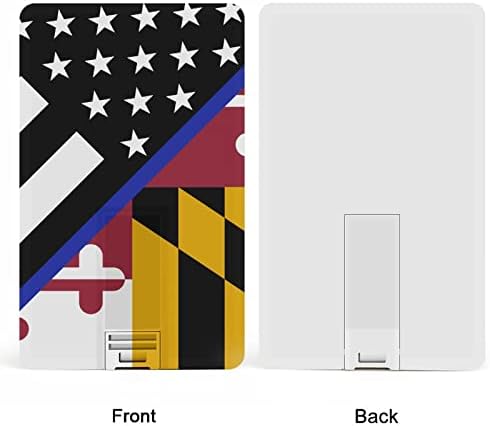 Plava tanka linija Maryland zastava za zastavu Kreditna banka USB Flash diskove Prijenosni memorijski