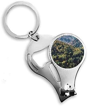 Mountain Science Nature Scenery Green Nail NIPPER prstena za ključeve za ključeva