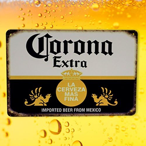 Corona pivo Man Cave Decor metalni Bar znak / La Cerveza alkohol Cervezas Extra / party Home Bar dekor | Retro Vintage Bar znakovi veličina: 8x12 inča