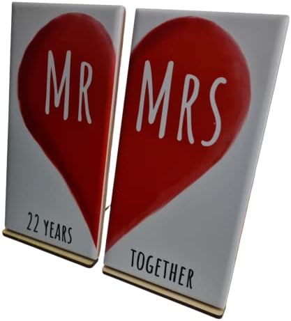Mr i Mrs 22 godine zajedno - Ornament sa duplim pločicama 22. mrmrs22