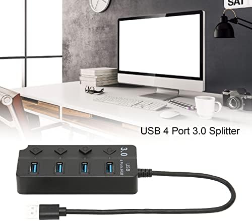 USB 3.0 Hub 4 porta, 4 USB3.0 porta, 5Gbps Transfer 480mbps i 12Mbps Transfer, LED indikator prikazuje status