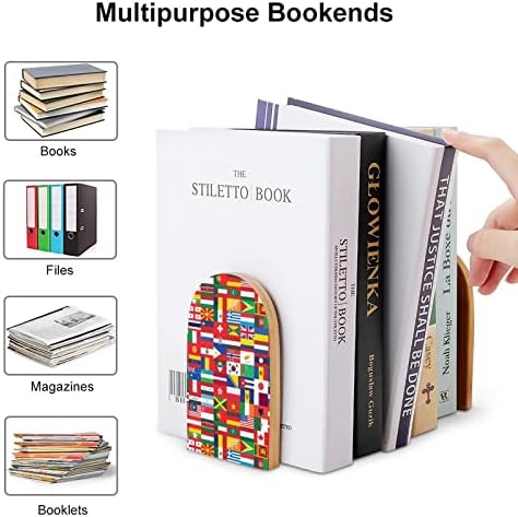 Bookends book Ends za police drveni Bookends držač za teške knjige razdjelnik moderni dekorativni