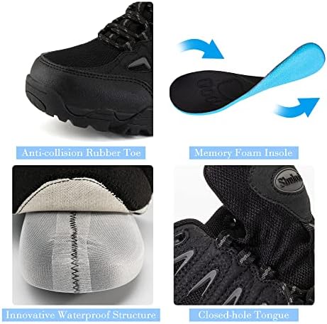 Shulook muške vodootporne planinarske cipele bez klizanja vanjske niske gornje lagane čizme