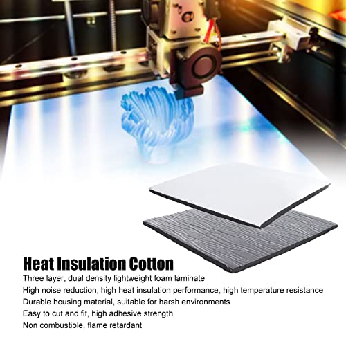 Toplotna izolacija pamuk, 10mm 3 slojevi Dual Density 3d Printer hot Bed izolacija Mat, za Ender