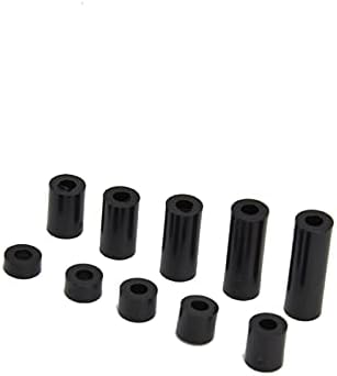 Walfront 100kom okrugli izolacija odstojnici asortiman Kit cilindričnih ABS plastike postolja ne navojem za M3 vijke plastike, nosača i spojne ploče