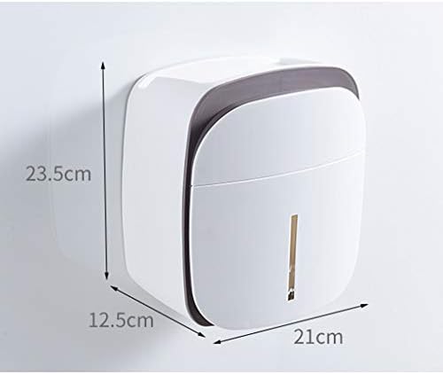 ZXDSFC toaletni držač papira natkriveni, zidni nosač toaletnog tkiva za kupatilo, kaki