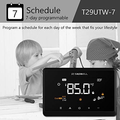 SASWELL T29UTW-7 ekran osetljiv na dodir 7-dnevni programabilni termostat .