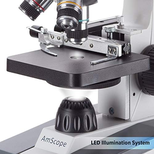 Amscope M150C-i 40x-1000x all-Metal optička stakla sočiva Akumulatorski LED Student biološki složeni mikroskop