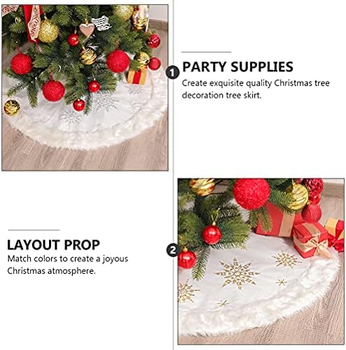 Abaodamchristmas Dekoracija snježne pahuljice stil božićne suknje za zabavu Party Read za božićni ukras
