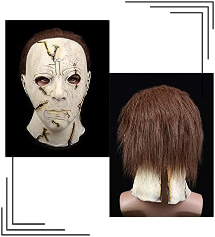 Michael Myers Maska - Halloween Dekoracije za travnjačku zabavu Početna - Zatvoreni / vanjski Hallowmas Party isporučuje lateks zastrašujuće maske za zastrašujuće kostime za odrasle Cosplay sive