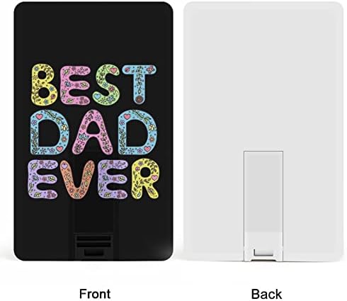 Najbolji tata ikad USB fleš uređaj dizajn kreditne kartice USB Flash pogon Personalizirani memorijski