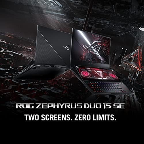 Asus Rog Zephyrus Duo Se 15 Gaming Laptop, 15.6 4K 120Hz IPS tipa Ekran, NVIDIA GeForce RTX