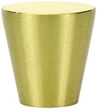 Kumgrat 4pcs Čvrsti krug od mesinga, moderno polirani zlatni kabinetski ručici sa vijcima za kuhinju kupatilo,
