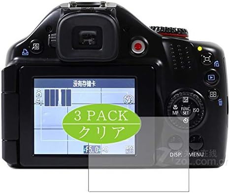 Synvy [3 Pack] Zaštitnik ekrana, kompatibilan sa Canon PowerShot SX30 je TPU zaštitnici filma [nije kaljeno staklo]