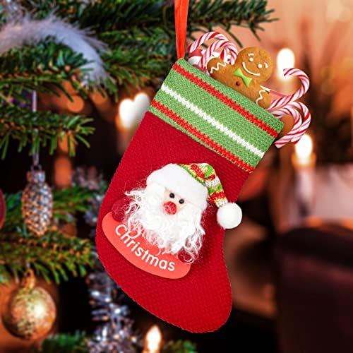 Decfine Santa Božićne čarape od 2 7 inča