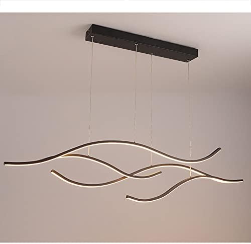 Wlbhwl Nordic zatamnjeni grana LED linearni luster za sudoper vešanje stropne svjetiljke za trpezariju stolni ukras, lampica 30W / 60W privjesak za lampu za trijem, zlato / bronza