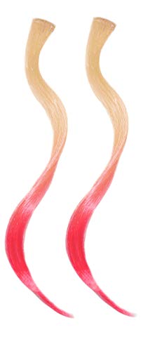 Mia Clip-N-Dipped Ends-Sintetička kosa od umjetne perike s Ombre efektom na kopči za potku-svaka kopča ima 14 Long x 1 široku-ljubičastu sa vruće ružičastim krajevima