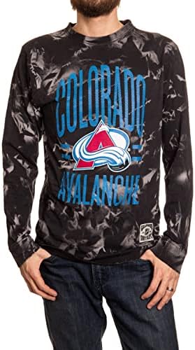 Calhoun NHL surf i klizač MENS Crystal Tie Dye Dugih rukava pamučna košulja - Zbirka zalaska sunca