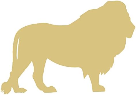 Lav izrez nedovršeni drveni životinjski Zoološki Vrt divlje životinje Safari vješalica za vrata djeca Craft