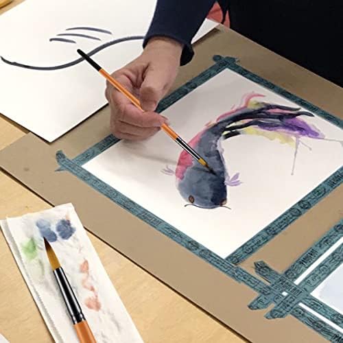 BOXUN okrugli Akvarelni kistovi za boje Set - profesionalni kistovi za gvaš boje od 12 komada za umjetnika,