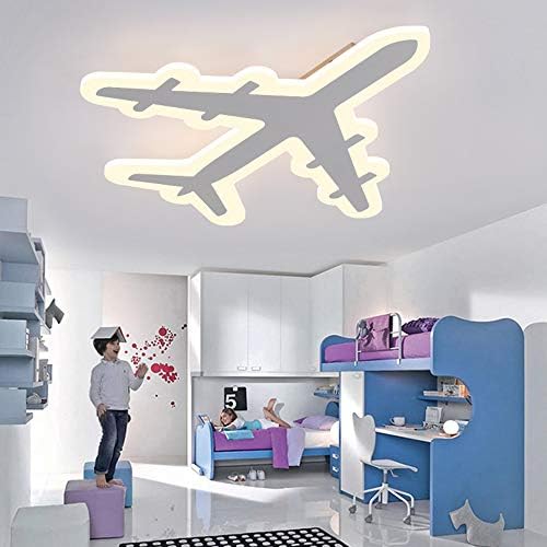Litfad Airplane Oblik Zatamnjeni LED stropni svjetlo 5,32 inča široka privjesna svjetiljka ultra tanka