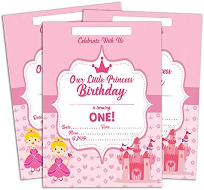 Darling Souvenir Pink Rođendanska pozivnica 28 kom. Puni ili pišite u praznim pozivnicama Potrošnja za ispis 5 x 7 inča
