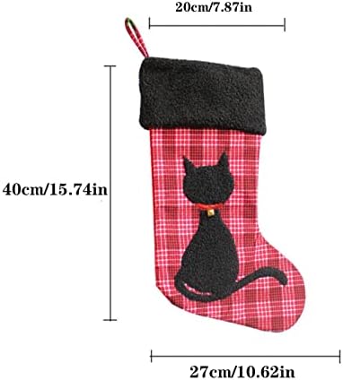 Candy Pokloni Čarape Personalizirani kamin Čarapa Božić ukrasi za kućne ukrase i zabavni dodatak za djecu Obiteljski odmor Ukrasi Božićne stabla Dekor