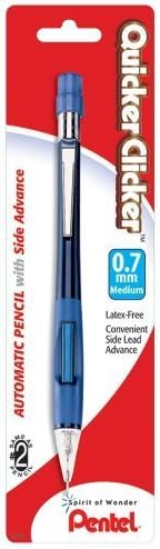 Pentel Brzi kliker Automatska olovka, 0,7 mm, prozirna bačva, različite cijeve boje, boja može varirati,