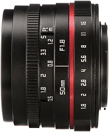 Fotga 50mm F / 1.8 Ručni fokus MF Prime objektiv za Canon EOS EF-M M2 M3 M5 M6 M10 M50 M100 DSLR kamere