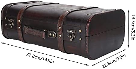 Yosoo drveni kofer, prijenosni antikni kofer drveni fotoapion Fotografija rekviziti za obrtni ukras ukras