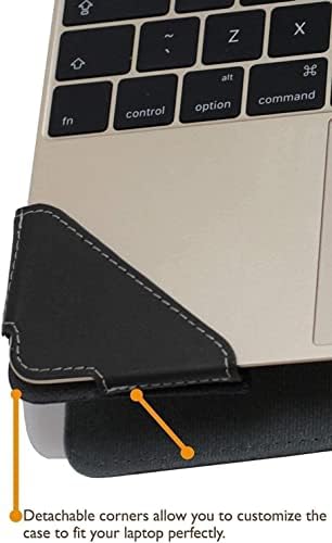 Brountel - Profil Series - Crna koža Laptop Case kompatibilna sa ASUS Zenbook 14 Flip Oled 14 laptop