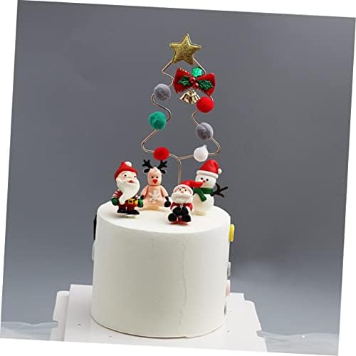SewAcc 3pcs Cupcake Ornament Cupcake ukrašavanje vjenčanog božićne torte ukras božićna stabla torta
