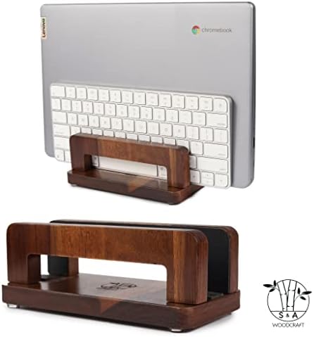 ST & A štand od drveta za drvo, podesivi drveni nosač laptopa, neklizajući laptop priključak kompatibilan