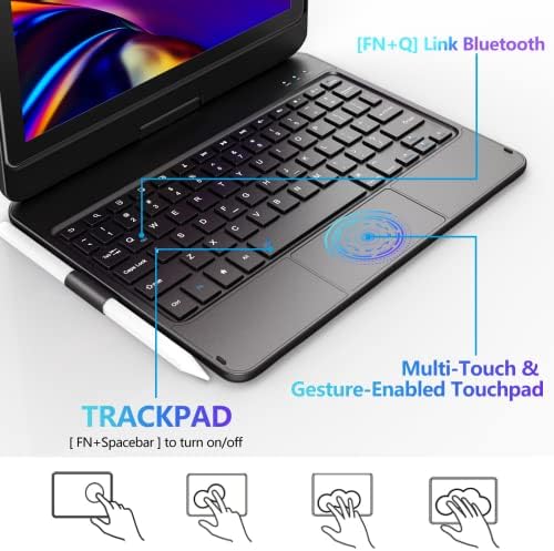 Touch tastatura za potpuno novi Fire HD 10 & Fire HD 10 Plus tablet 10.1 , 360 ° okretni, dodirni
