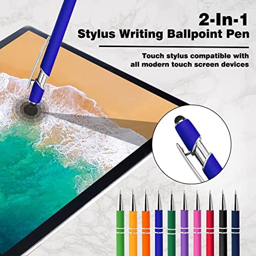 Personalizirane olovke Bulk Custom Ball Topoint olovke sa Stylusom Besplatno graviranje Naziv Poruka