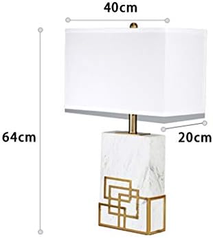 ZXZB STOL LAMPER Moderna stolna lampa, ubrzavno luksuzno čitanje E27 prirodno mramorno stolno lampica uzorka Soba Soba Ekonomska soba Bočni stolni ukrasi za čitanje / bijela / 40 * 64cm