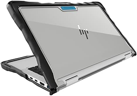 Gumdrop Droptech laptop Case uklapa HP EliteBook X360 1030 G7 / G8. -Drop testirani, hrapavi, udarni odbojnici za udarce za pouzdanu zaštitu uređaja - crna