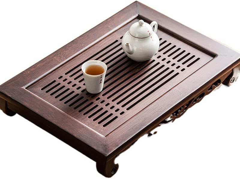 Čaj za kuhanje kućni bambus pravougaonog jednostavnog čajnog ladica suho pivo 茶盘 家用 竹制 长方形 简易 茶托盘 干泡