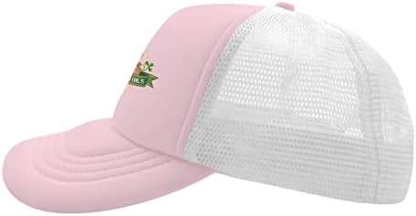 JVAN bejzbol kapa muškarci sl Patricks Dan opremljene kamionske kape za muškarce kamionske hat smiješne i irske djevojke retro mrežaste šešir svijetlo ružičaste