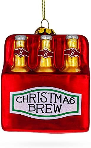 Božić Brew Pivo Staklo Božić Ornament 4 Inča