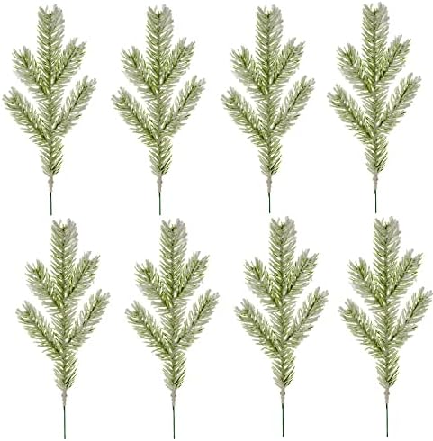 8 pakovanja umjetne borove igle za snježne grane vijenac za kućne bašte za uljepšavanje božićne bašte ukras grana