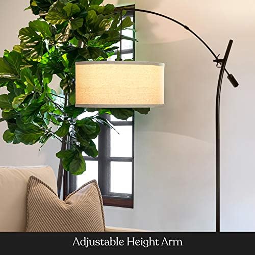 Brightech Grayson LED podna lampa, moderna lučna lampa za ured & dnevni boravak, visoka lampa