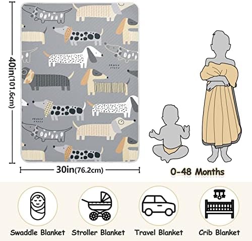 Swaddle pokriva za jazavost pamučna pokrivačica za dojenčad, primanje pokrivača, lagana mekana prekrivačica za