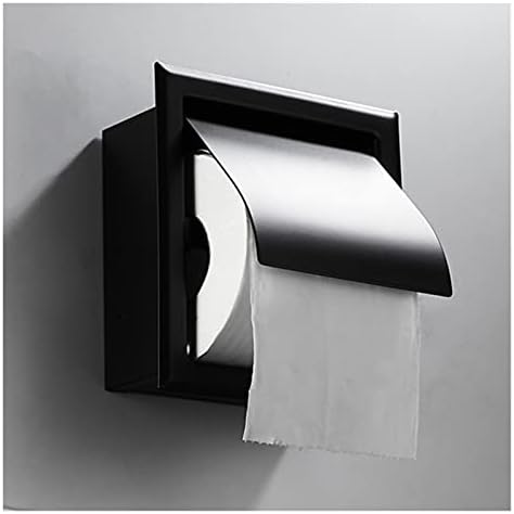 INPETS ugradni držač za toaletni papir, od nehrđajućeg čelika dvostruka kutija za papir za kupaonicu, zidni