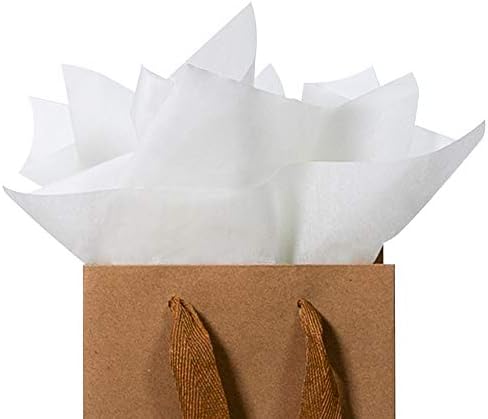 Sodaxx 30 pakovanje 15 x 20 papir za umotavanje poklon maramica – bež/Offwhite – za poklon torbe, pakovanje